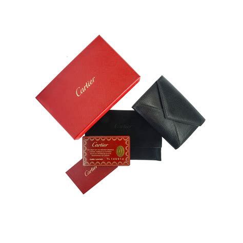 cartier card holder black|cartier business card holder.